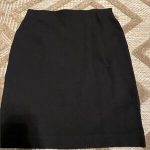 loft plain black pencil skirt